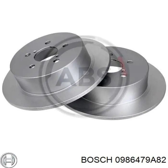 Do koszyka 0986479A82 Bosch Tarcza hamulcowa tylna