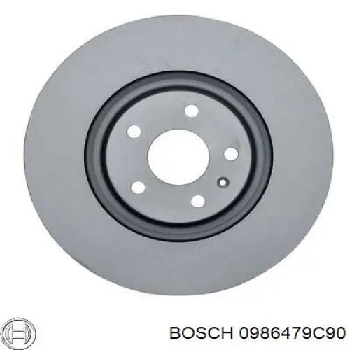 0986479C90 Bosch tarcza hamulcowa przednia