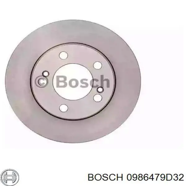 0986479D32 Bosch tarcza hamulcowa przednia