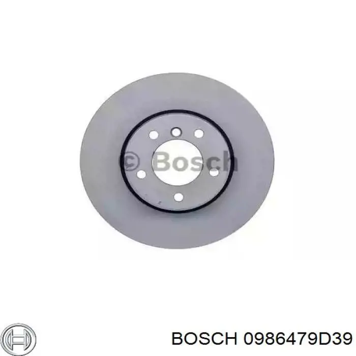 0986479D39 Bosch tarcza hamulcowa przednia