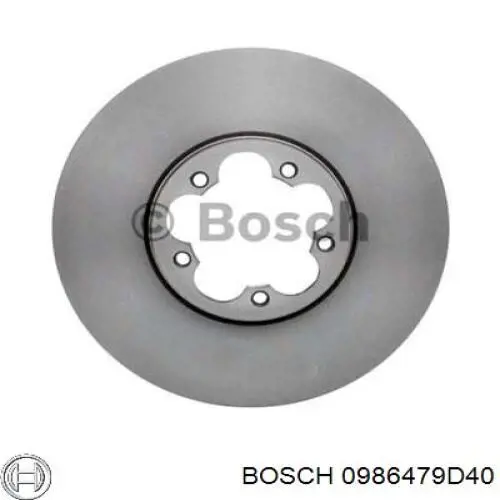 0986479D40 Bosch Tarcza hamulcowa przednia