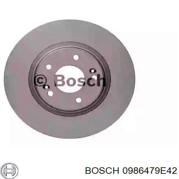 0986479E42 Bosch tarcza hamulcowa przednia