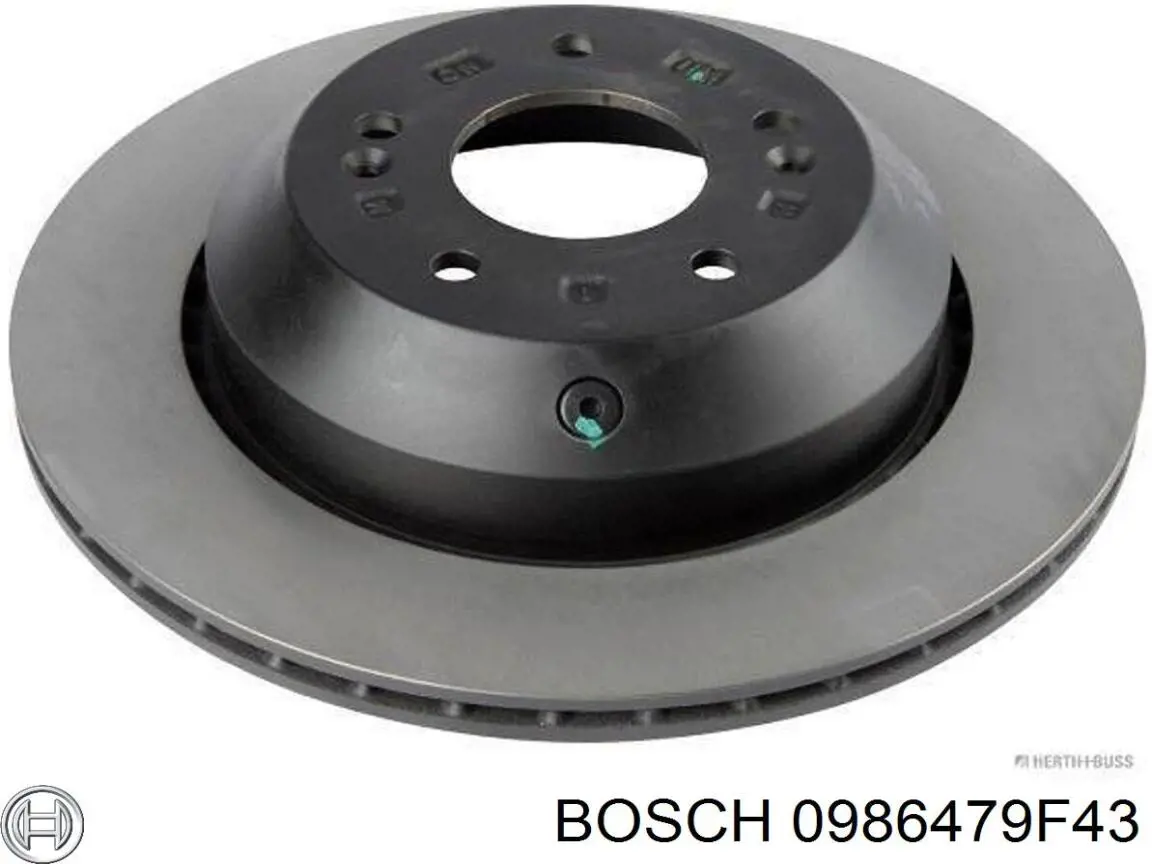 Tarcza hamulcowa tylna Bosch 0986479F43 cena, od 66,78 USD
