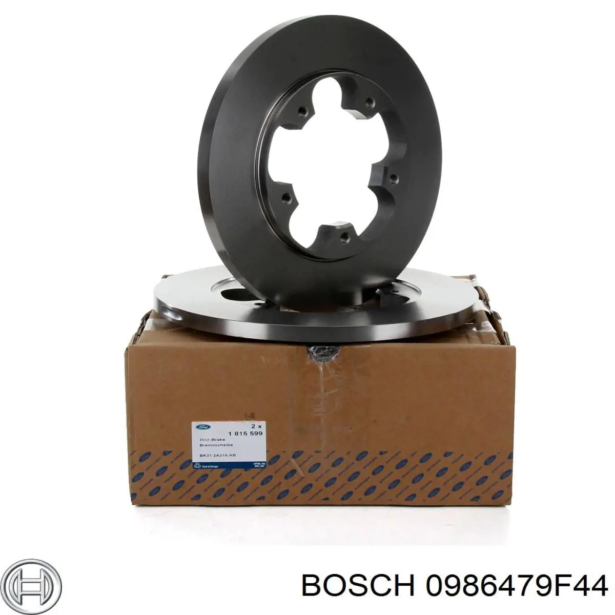 Do koszyka 0986479F44 Bosch Tarcza hamulcowa tylna