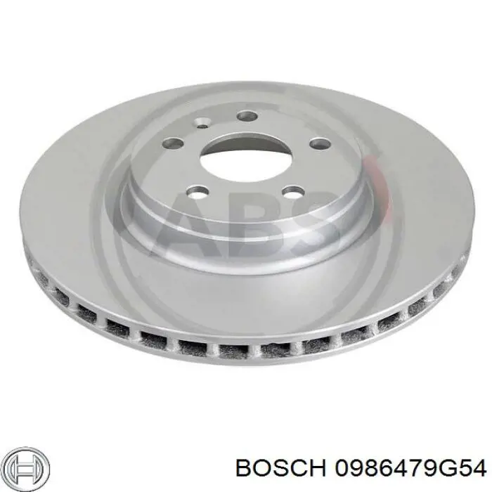 0986479G54 Bosch tarcza hamulcowa przednia