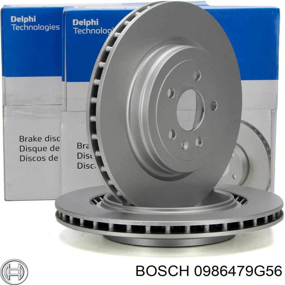 0986479G56 Bosch tarcza hamulcowa tylna