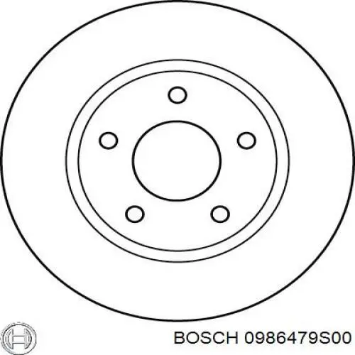 Tarcza hamulcowa przednia Bosch 0986479S00 cena, od 47,88 USD