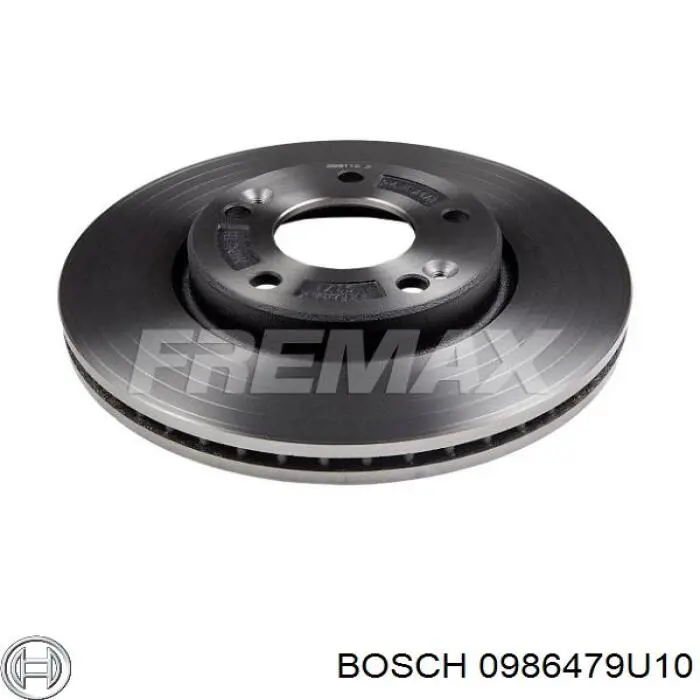 Do koszyka 0986479U10 Bosch Tarcza hamulcowa przednia
