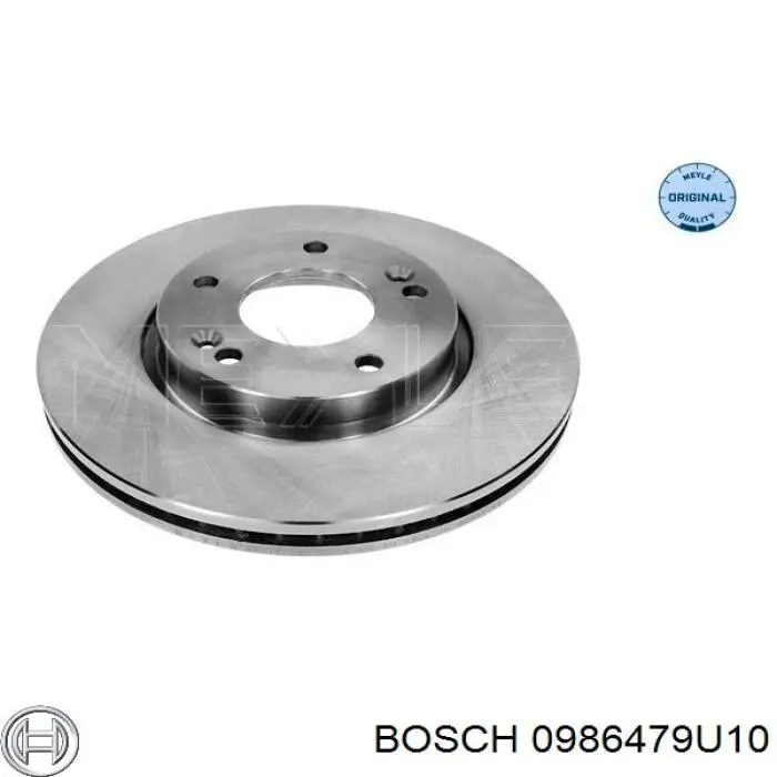 Do koszyka 0986479U10 Bosch Tarcza hamulcowa przednia