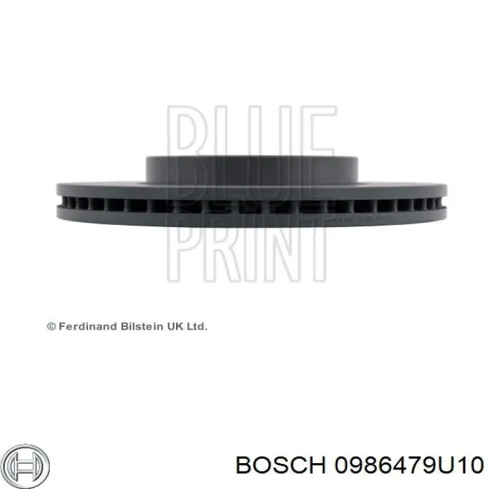 Tarcza hamulcowa przednia 0986479U10 Bosch