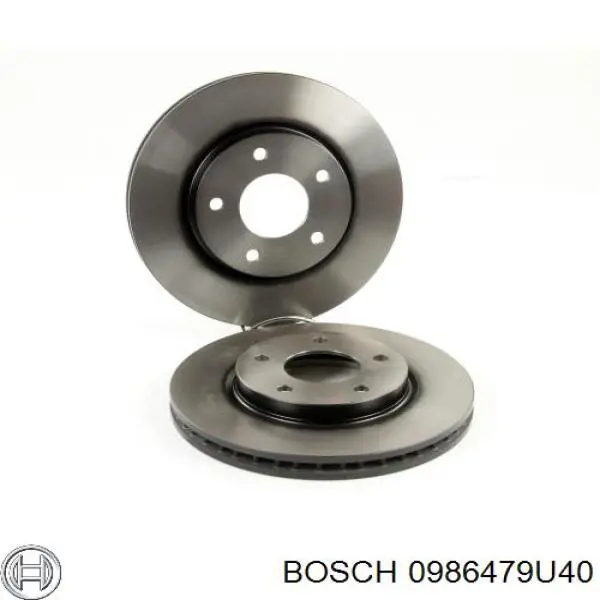 Do koszyka 0986479U40 Bosch Tarcza hamulcowa przednia