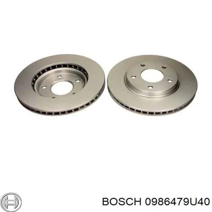 Tarcza hamulcowa przednia 0986479U40 Bosch
