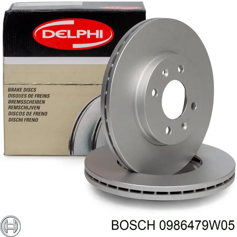Tarcza hamulcowa przednia Bosch 0986479W05 cena, od 34,09 USD
