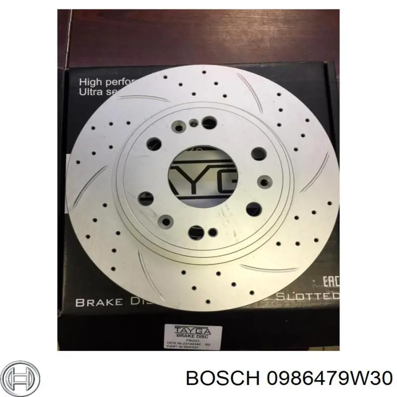Tarcza hamulcowa przednia Bosch 0986479W30 cena, od 71,34 USD
