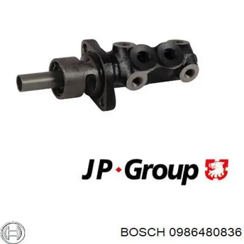 Do koszyka 0986480836 Bosch Główny cylinder hamulców