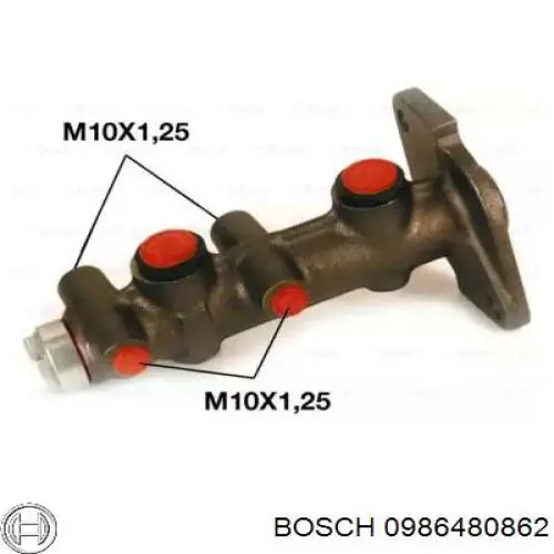 0986480862 Bosch Główny cylinder hamulców
