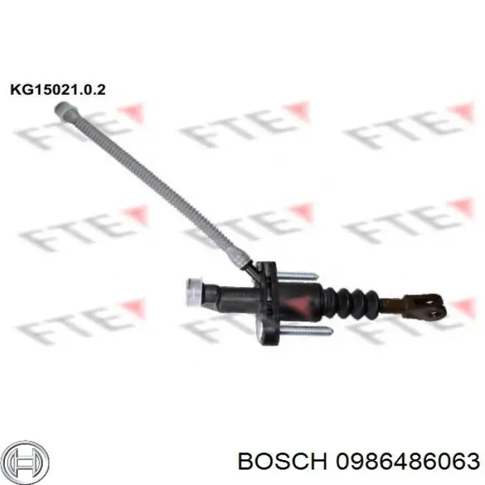 Do koszyka 0986486063 Bosch Cylinder sprzęgła główny