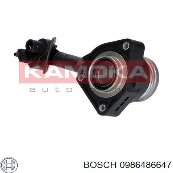 Do koszyka 0986486647 Bosch Cylinder roboczy sprzęgła (wysprzęglik) w komplecie z łożyskiem wyciskowym