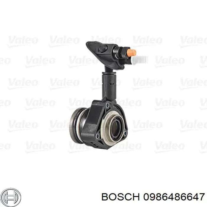 Cylinder roboczy sprzęgła (wysprzęglik) w komplecie z łożyskiem wyciskowym Bosch 0986486647