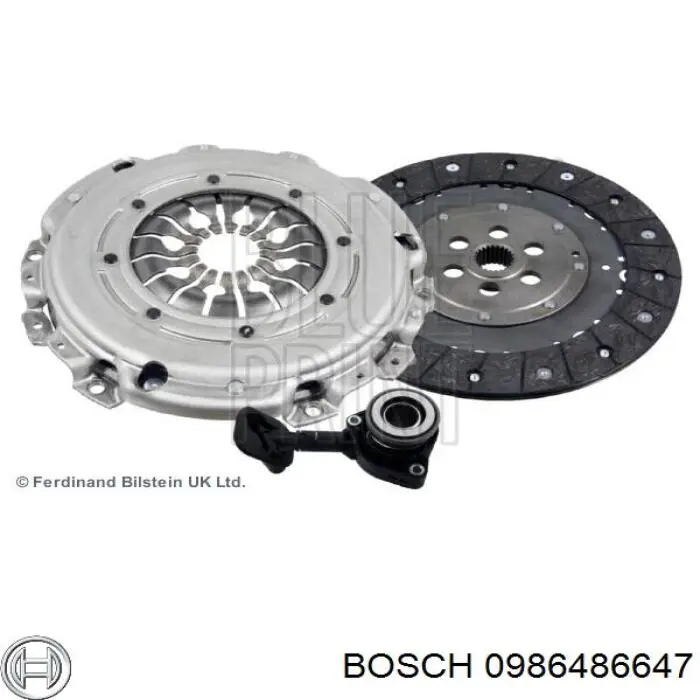Cylinder roboczy sprzęgła (wysprzęglik) w komplecie z łożyskiem wyciskowym Bosch 0986486647 cena, od 53,83 USD