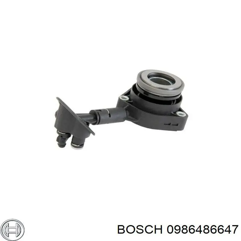 Cylinder roboczy sprzęgła (wysprzęglik) w komplecie z łożyskiem wyciskowym 0986486647 Bosch