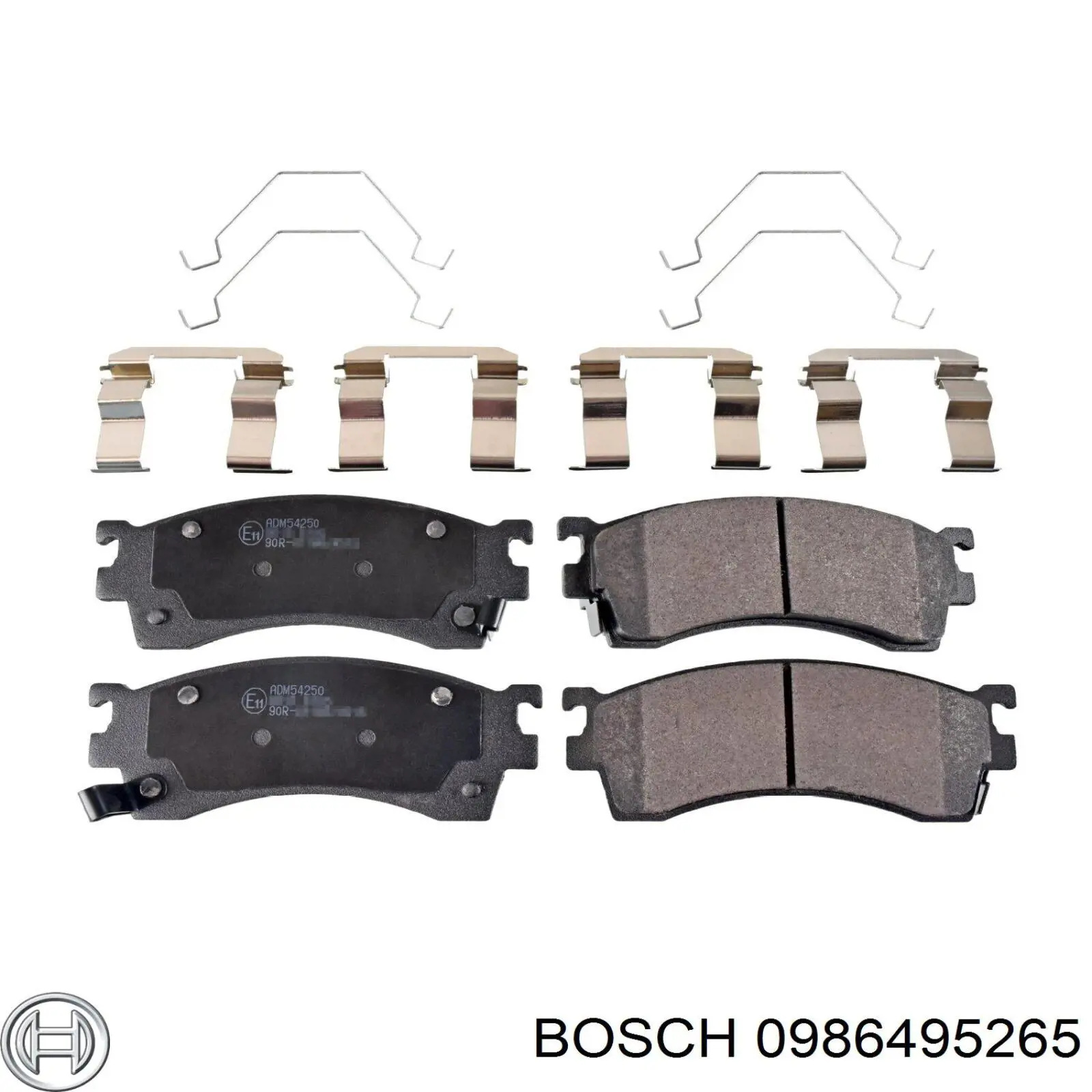 0 986 495 265 Bosch klocki hamulcowe przednie tarczowe