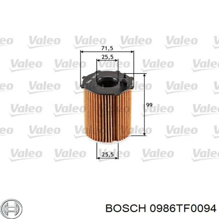 0986TF0094 Bosch Filtr oleju