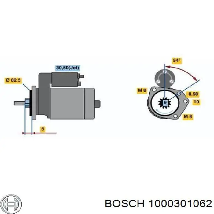 1000301062 Bosch Tuleja rozrusznika
