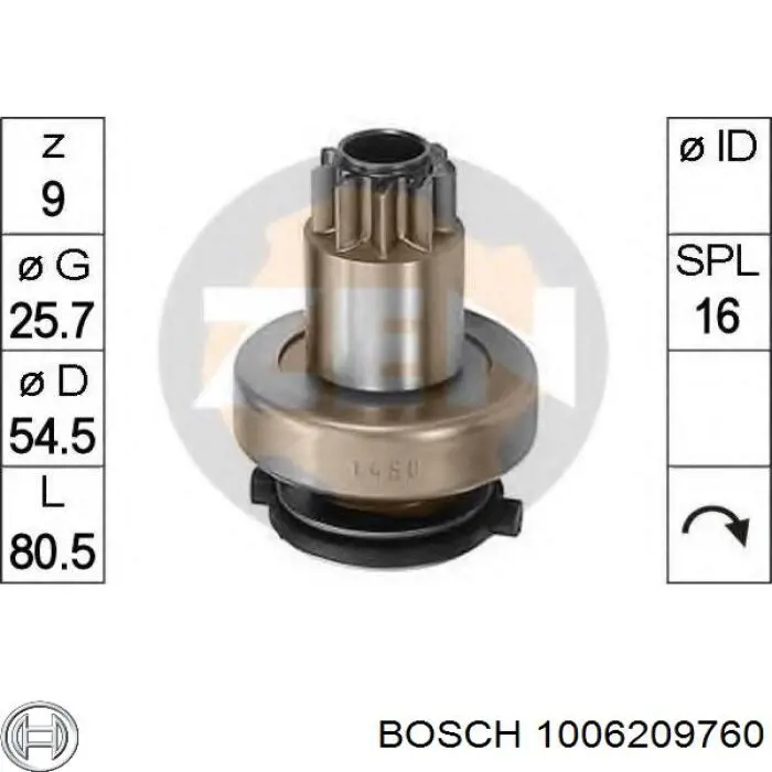 1006209760 Bosch Bendiks rozrusznika