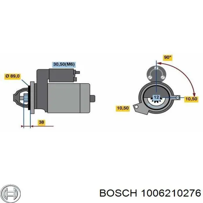 Do koszyka Bendiks rozrusznika Ford Transit VI V347/8