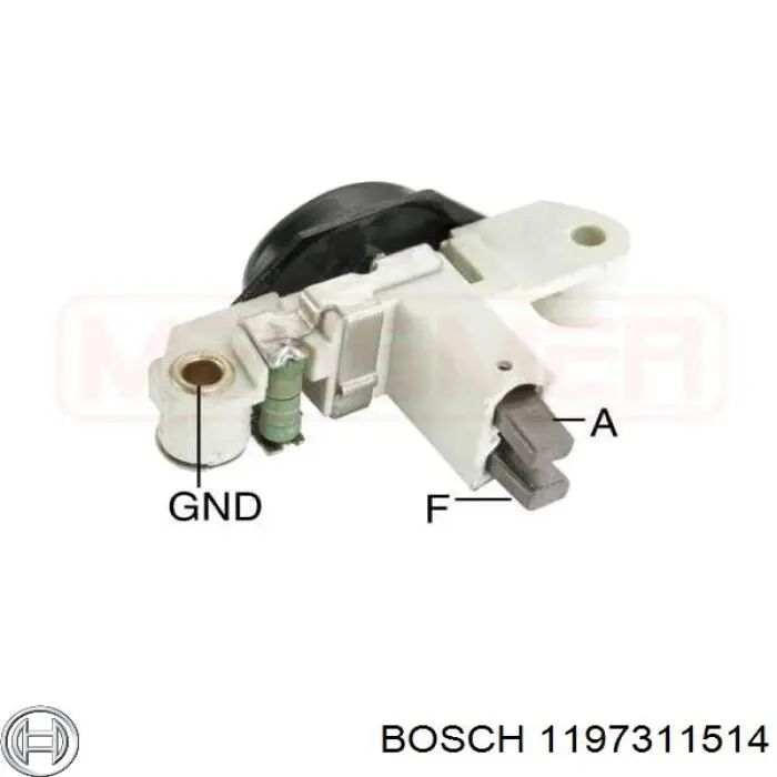 Regulator alternatora (przekaźnik ładowania) 1197311514 Bosch