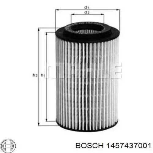 Do koszyka 1457437001 Bosch Filtr oleju
