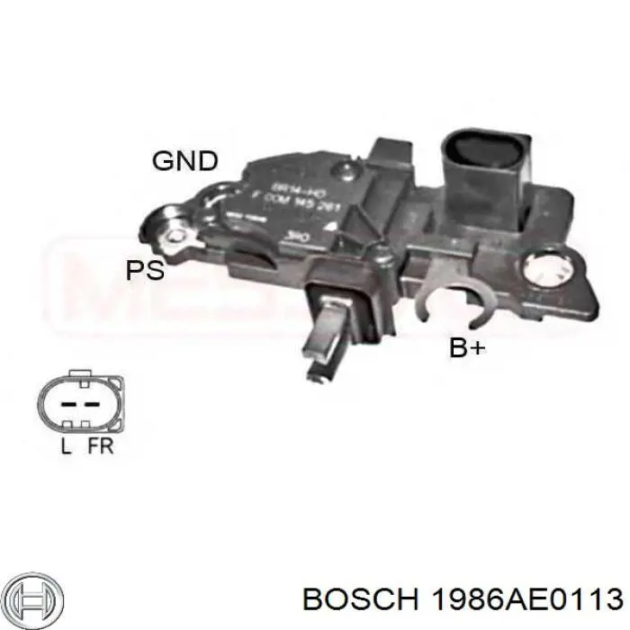 1986AE0113 Bosch regulator alternatora (przekaźnik ładowania)