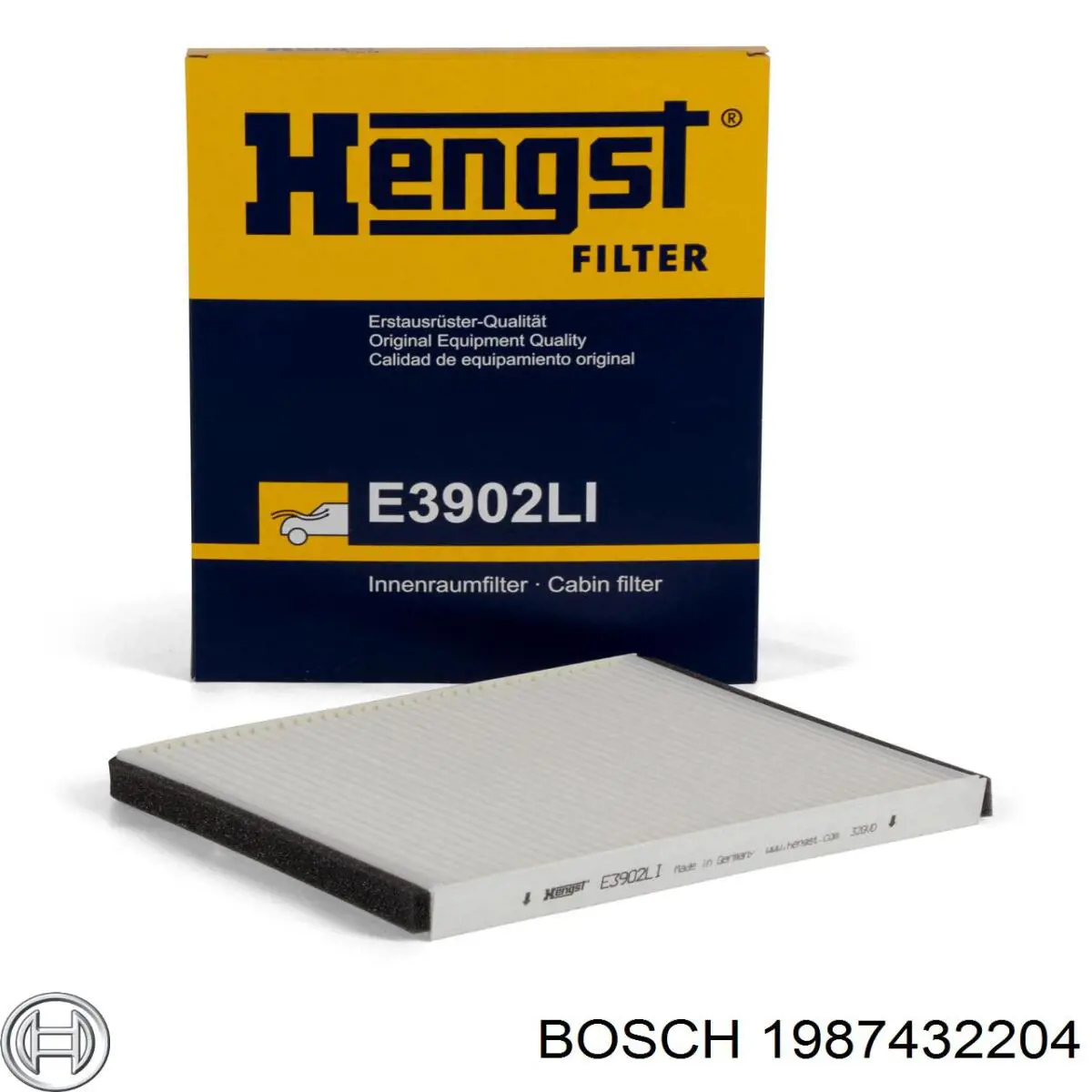 Do koszyka 1987432204 Bosch Filtr kabiny