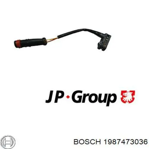 Czujnik zużycia klocków hamulcowych tylny Bosch 1987473036 cena, od 4,82 USD