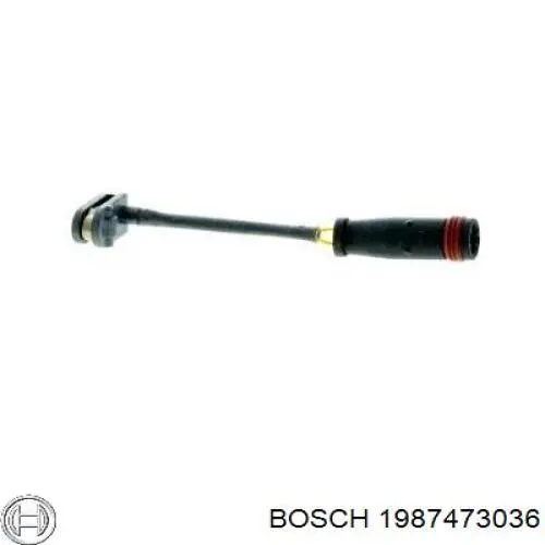 Do koszyka 1987473036 Bosch Czujnik zużycia klocków hamulcowych tylny