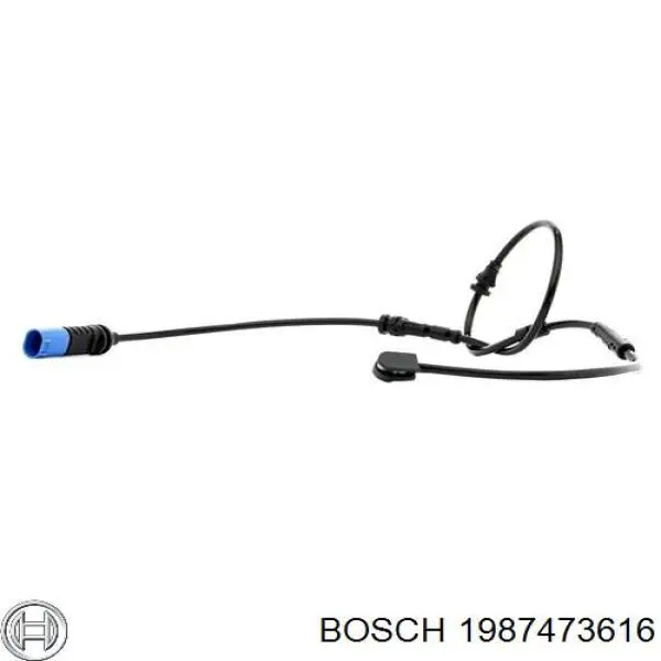 Czujnik zużycia klocków hamulcowych przedni Bosch 1987473616 cena, od 12,89 USD