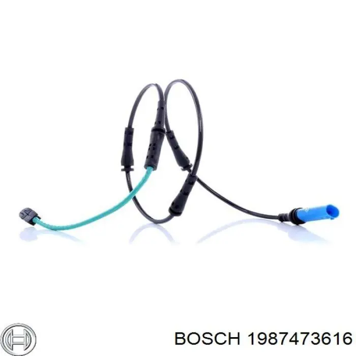 Do koszyka 1987473616 Bosch Czujnik zużycia klocków hamulcowych przedni