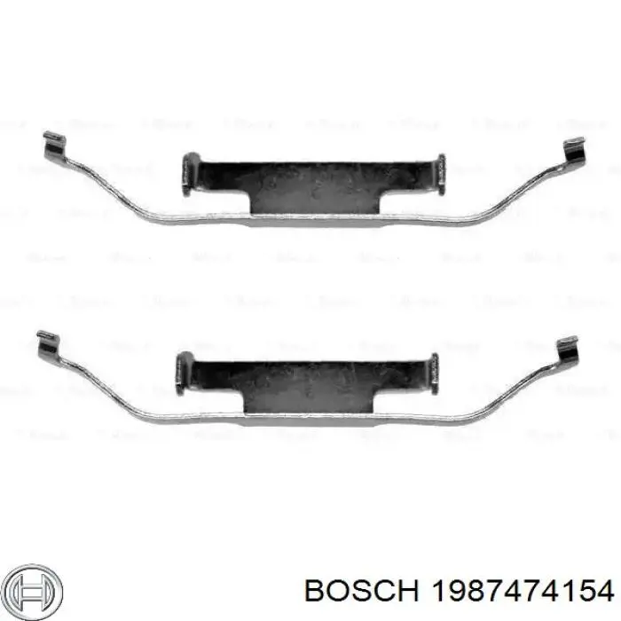 Zestaw sprężyn do mocowania tylnych klocków tarczowych Bosch 1987474154 cena, od 7,82 USD