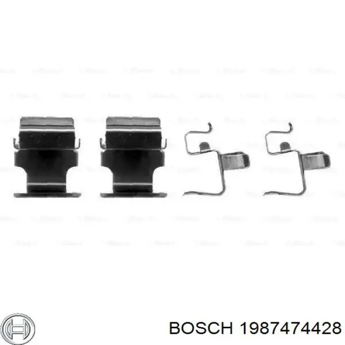 Zestaw sprężyn do mocowania tylnych klocków tarczowych Bosch 1987474428 cena, od 7,31 USD