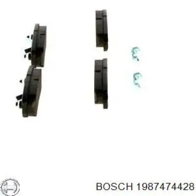 Do koszyka 1987474428 Bosch Zestaw sprężyn do mocowania tylnych klocków tarczowych