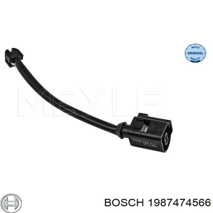 Czujnik zużycia klocków hamulcowych tylny Bosch 1987474566 cena, od 6,65 USD