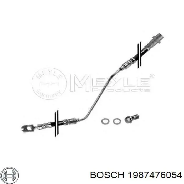 Przewód hamulcowy tylny lewy Bosch 1987476054 cena, od 26,85 USD