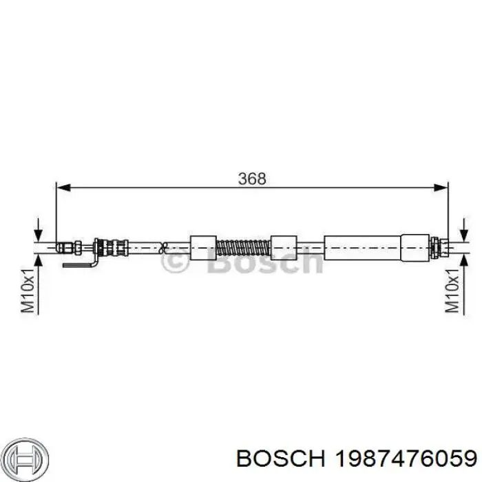 Przewód hamulcowy przedni Bosch 1987476059 cena, od 16,63 USD