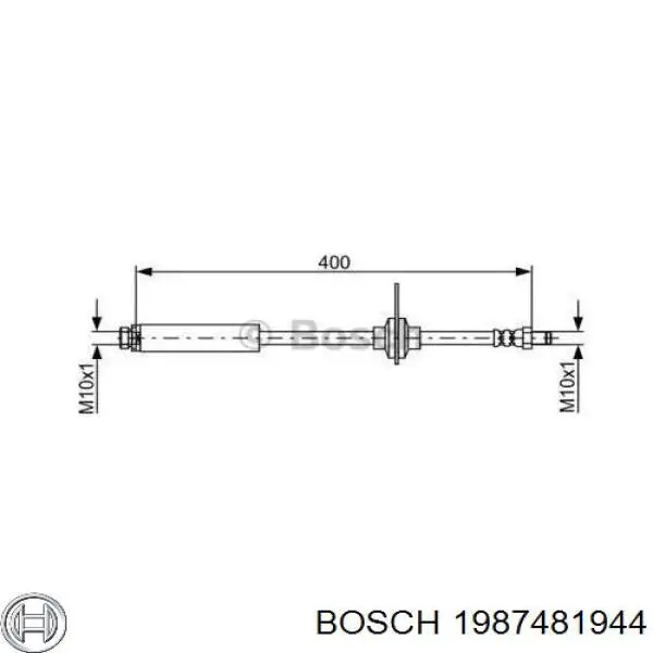 1987481944 Bosch przewód hamulcowy tylny