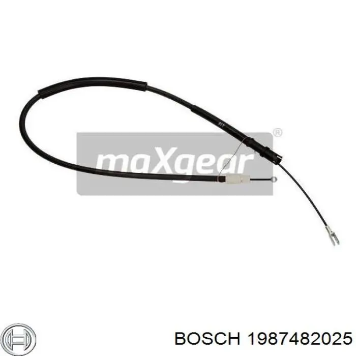 Linka hamulca ręcznego tylna prawa Bosch 1987482025 cena, od 16,30 USD