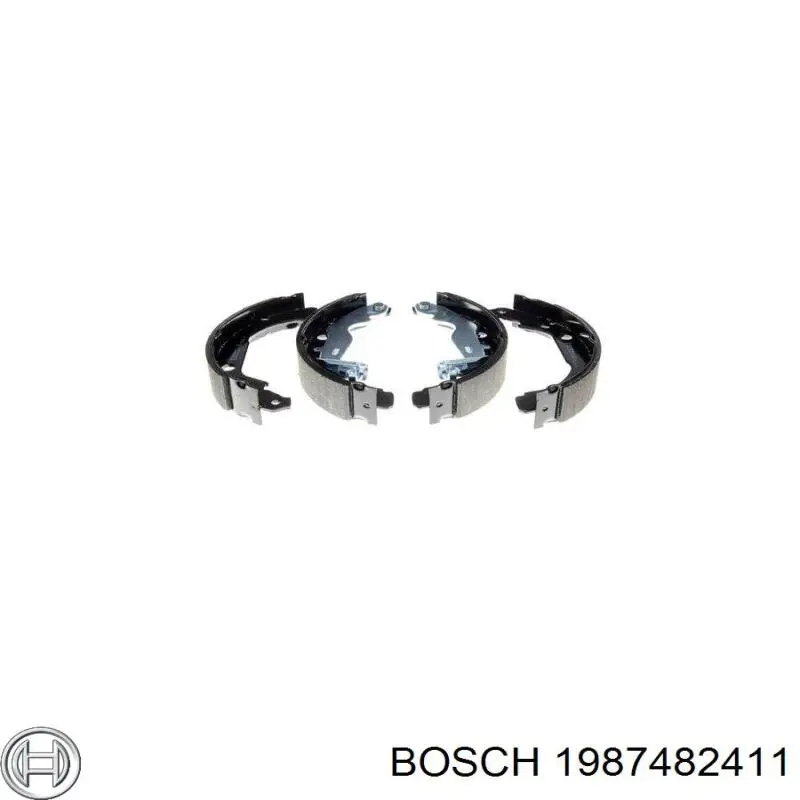 Do koszyka 1987482411 Bosch Linka hamulca ręcznego tylna prawa/lewa