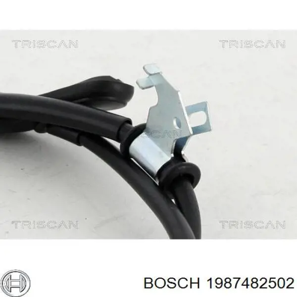 1987482502 Bosch Linka hamulca ręcznego tylna prawa