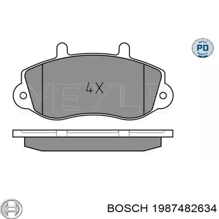 Linka hamulca ręcznego środkowa Bosch 1987482634 cena, od 16,14 USD