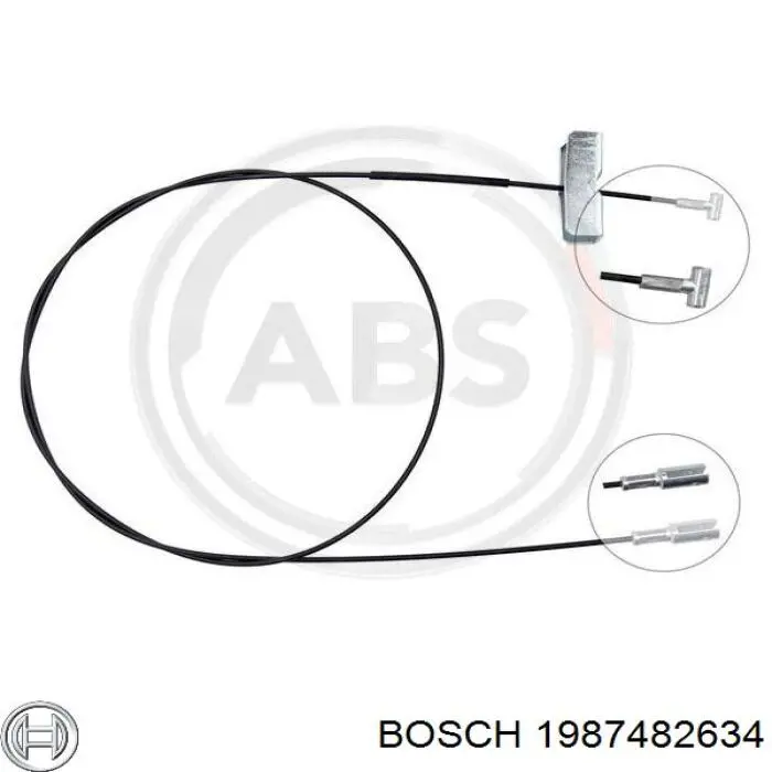Linka hamulca ręcznego środkowa 1987482634 Bosch